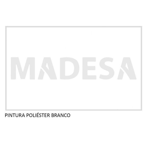 Encontraproduto.com.br - Guarda-Roupa Casal Madesa Lyon 3 Portas de Correr de Espelho 2 Gavetas com Pés Branco