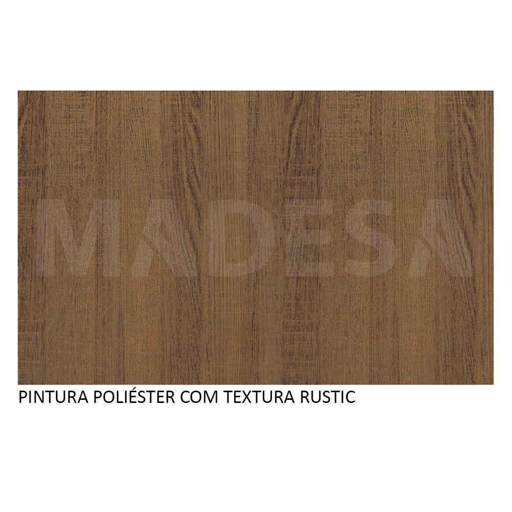 Encontraproduto.com.br - Guarda-Roupa Solteiro Madesa Denver 2 Portas de Correr de Espelho com Pés Rustic