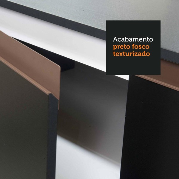 Encontraproduto.com.br - Armário Aéreo Madesa Reims 70 cm 1 Porta Preto