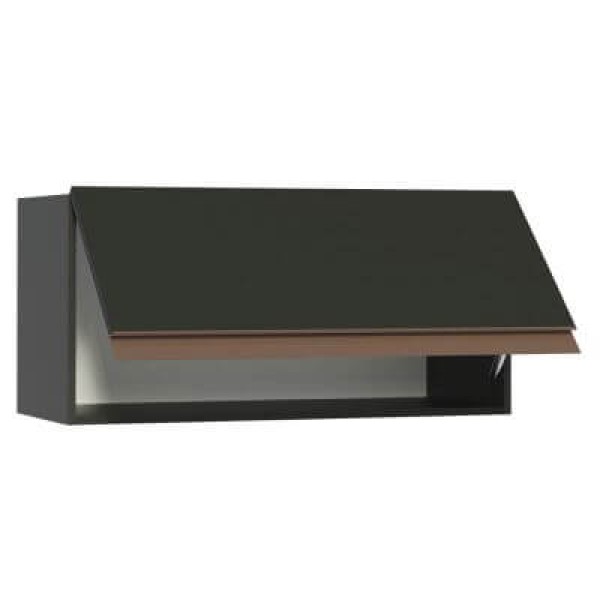 Encontraproduto.com.br - Armário Aéreo Madesa Reims 70 cm 1 Porta Preto