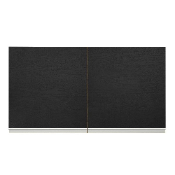 Encontraproduto.com.br - Armário Aéreo Madesa Glamy 120 cm 2 Portas Rustic/Preto