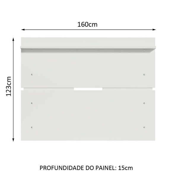 Encontraproduto.com.br - Painel para TV até 65 Polegadas Madesa Branco