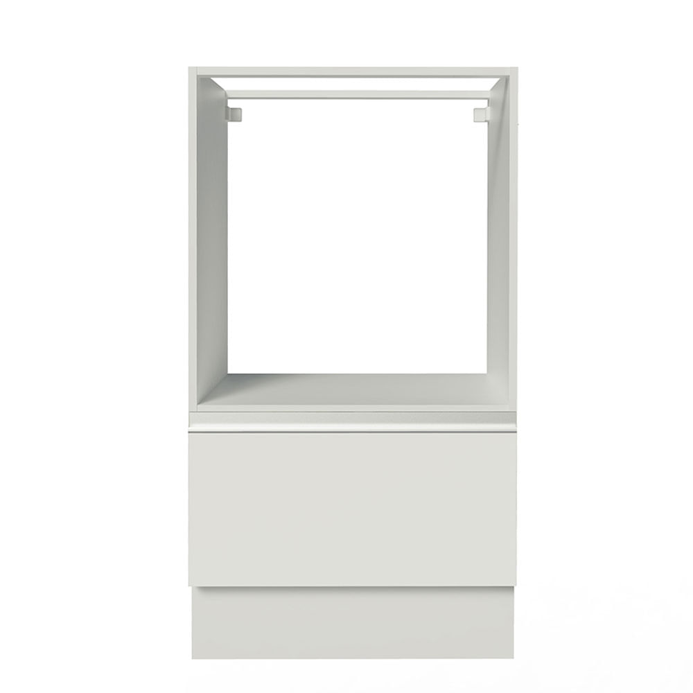 Encontraproduto.com.br - Balcão para Forno e Micro-Ondas Madesa Glamy 60 x 60 cm 1 Porta (Sem Tampo) Branco