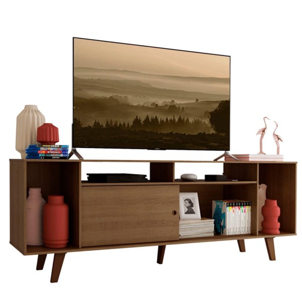 Encontraproduto.com.br - Rack para TV até 65 Polegadas Madesa Cancun com Pés Rustic