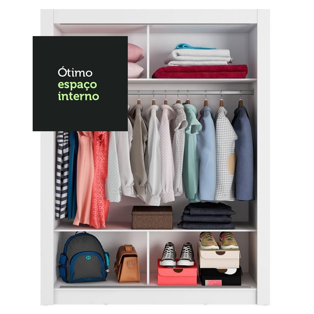 Encontraproduto.com.br - Guarda-Roupa Infantil Madesa Enzo 2 Portas de Correr com Espelho Branco/Rustic