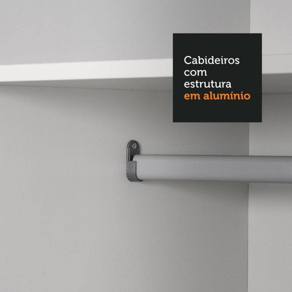 Encontraproduto.com.br - Guarda-Roupa Infantil Madesa Bento 2 Portas de Correr com Espelho 2 Gavetas Branco/Rustic