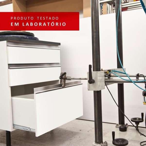 Encontraproduto.com.br - Kit Área de Serviço Madesa Topazio 60 cm com Armário e Balcão Branco