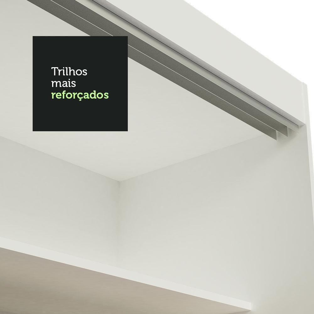 Encontraproduto.com.br - Guarda-Roupa Casal Madesa Istambul 3 Portas de Correr com Espelhos 3 Gavetas Branco