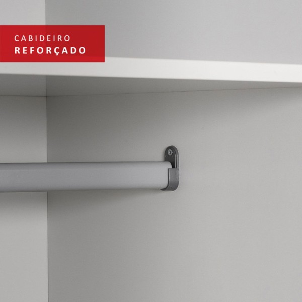 Encontraproduto.com.br - Guarda-Roupa Casal Madesa Istambul 3 Portas de Correr com Espelho 3 Gavetas Preto/Branco