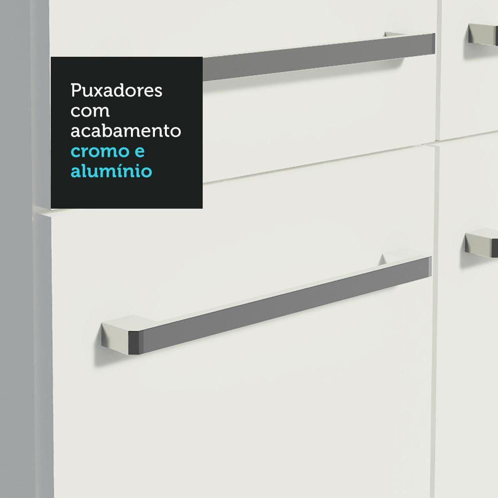 Encontraproduto.com.br - Armário de Cozinha Completa 261cm Branco Emilly Hit Madesa