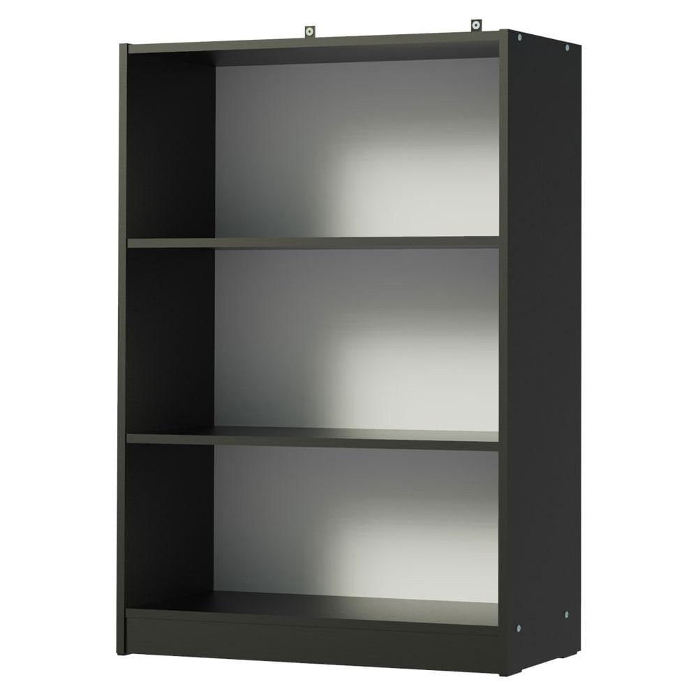 Estante Livreiro Madesa 6907 com 3 Nichos Preto