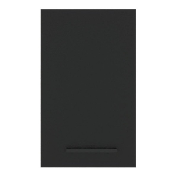 Encontraproduto.com.br - Armário Aéreo Madesa Agata 40 cm 1 Porta Branco/Preto