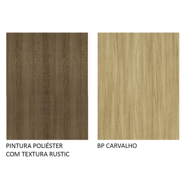 Encontraproduto.com.br - Armário Aéreo Madesa Agata 60 cm 1 Porta Rustic/Carvalho