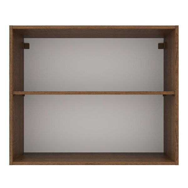 Encontraproduto.com.br - Armário Aéreo Madesa Agata 80 cm 2 Portas Rustic/Cinza