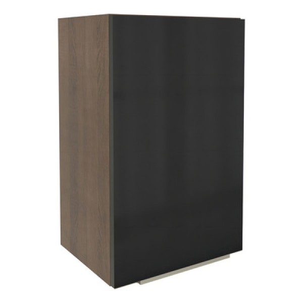 Encontraproduto.com.br - Armário Aéreo Madesa Lux 40 cm 1 Porta Rustic/Preto