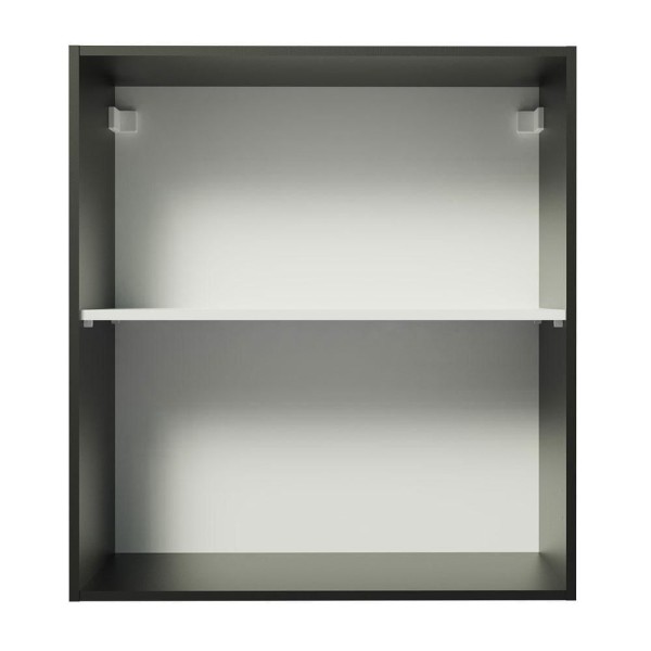 Encontraproduto.com.br - Armário Aéreo Madesa Reims 60 cm 1 Porta Preto