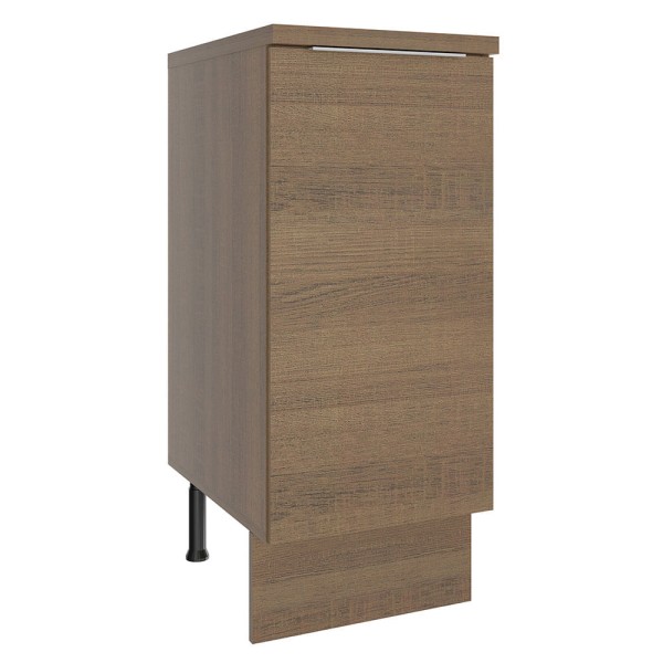 Encontraproduto.com.br - Balcão Madesa Stella 35 x 60 cm 1 Porta (Com Tampo) Rustic