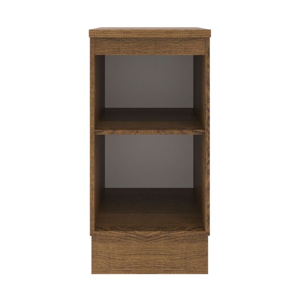 Encontraproduto.com.br - Balcão Madesa Agata 40 x 60 cm 1 Porta (Com Tampo) Rustic/Cinza