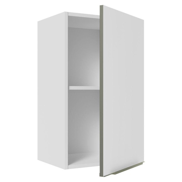 Encontraproduto.com.br - Armário Aéreo Madesa Lux 40 cm 1 Porta Branco/Branco Veludo