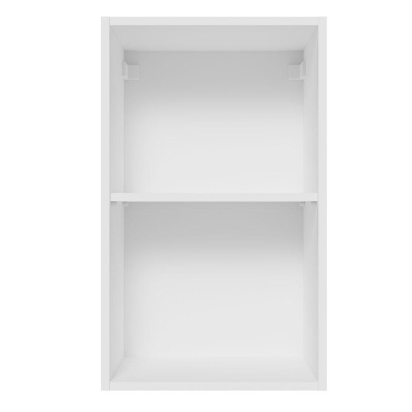 Encontraproduto.com.br - Armário Aéreo Madesa Lux 40 cm 1 Porta Branco/Branco Veludo