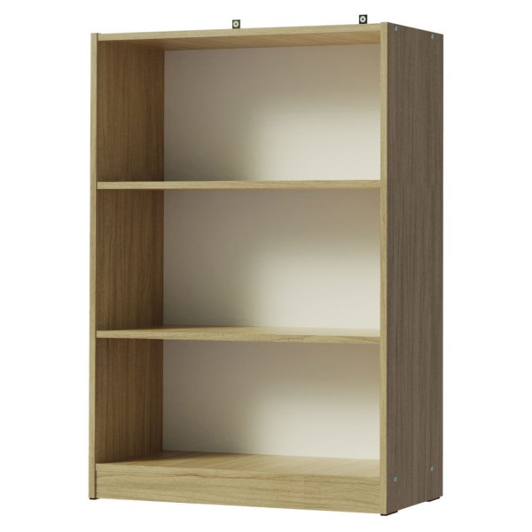 Encontraproduto.com.br - Estante para Livros Home Sala Madesa 6907 com 3 Nichos Carvalho