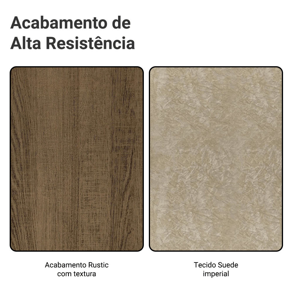 Encontraproduto.com.br - Conjunto Sala de Jantar Mesa Tampo de Madeira 6 Cadeiras Rustic/Imperial Allegro Madesa