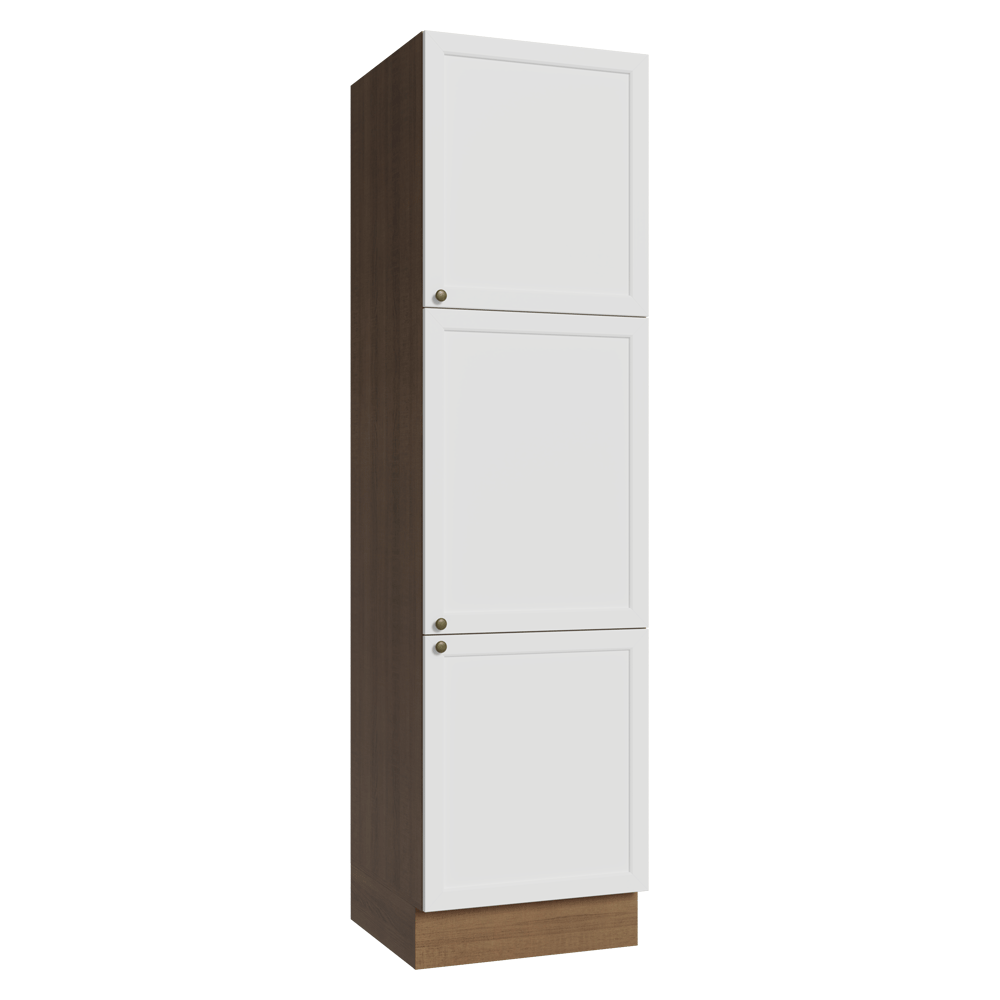 Paneleiro 60 x 60 cm 3 Portas Rustic/Branco Vik Madesa