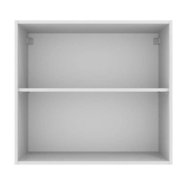 Encontraproduto.com.br - Armário Aéreo Madesa Agata 70 cm 2 Portas Branco/Preto