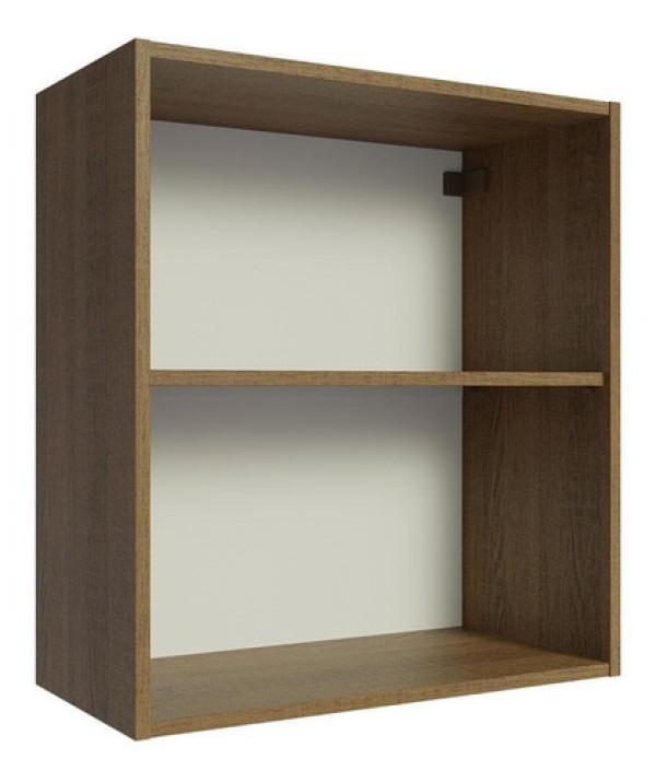 Encontraproduto.com.br - Armário Aéreo 60 Cm Com 2 Nichos Abertos Rustic