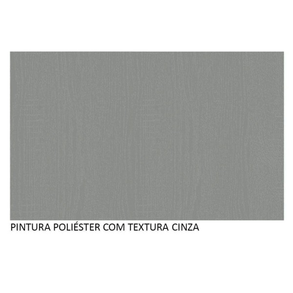 Encontraproduto.com.br - Armário Aéreo 2 Portas De Vidro Neutral E 1 Nicho Cinza