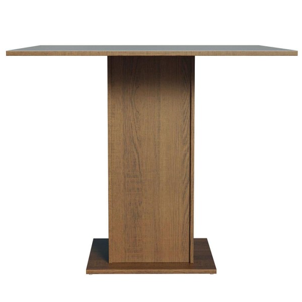 Encontraproduto.com.br - Mesa de Jantar Quadrada Tampo de Madeira Madesa 5363 Rustic/Cinza