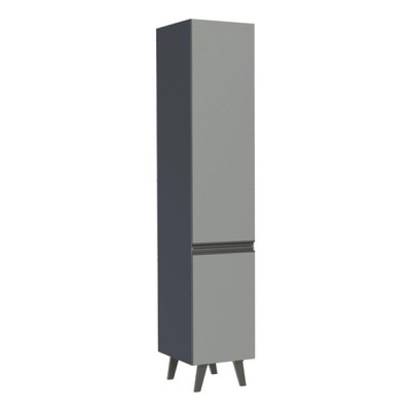 Encontraproduto.com.br - Paneleiro 40 cm 2 Portas Cinza Nice Madesa