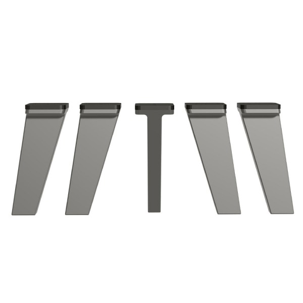 Encontraproduto.com.br - Kit com 5 Pés de Polipropileno para Cozinhas Nice Madesa