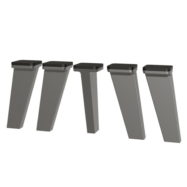 Encontraproduto.com.br - Kit com 5 Pés de Polipropileno para Cozinhas Nice Madesa