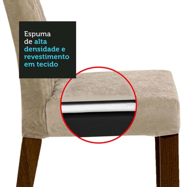 Encontraproduto.com.br - Conjunto Sala de Jantar Mesa Tampo de Madeira 4 Cadeiras Rustic/Branco/Imperial Fiona Madesa