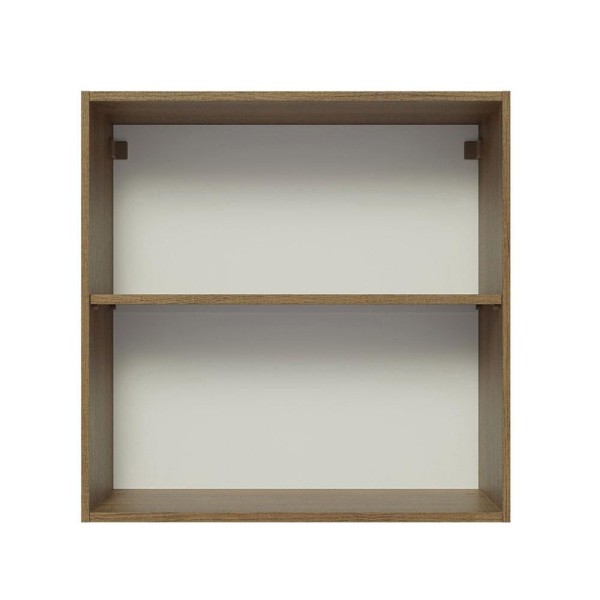 Encontraproduto.com.br - Armário Aéreo 70 Cm 2 Portas Rustic/preto Glamy Rustic/preto