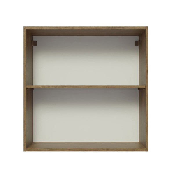 Encontraproduto.com.br - Armário Aéreo 70 Cm 2 Portas Rustic/preto Glamy Rustic/preto