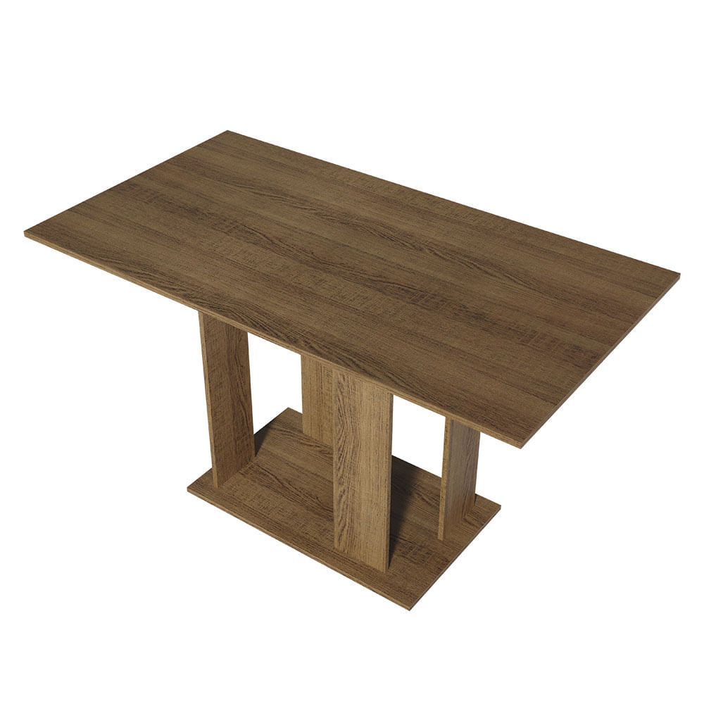 Encontraproduto.com.br - Mesa de Jantar Retangular com Tampo de Madeira Rustic 5327 Madesa