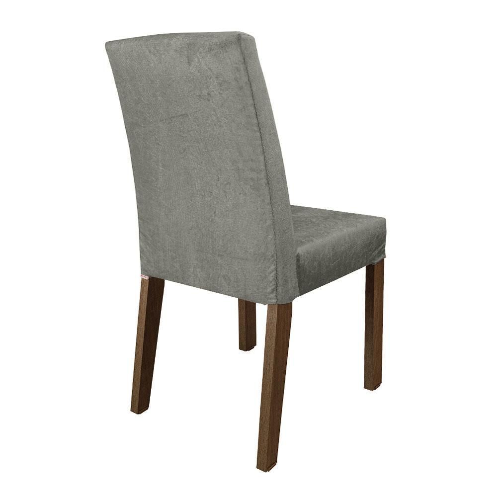 Encontraproduto.com.br - Sala De Jantar Mesa Tampo De Madeira 8 Cadeiras Rustic-silver Leila Madesa Rustic-silver