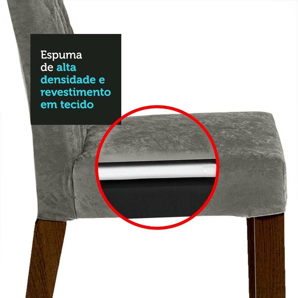 Encontraproduto.com.br - Sala De Jantar Mesa Tampo De Madeira 8 Cadeiras Rustic-silver Leila Madesa Rustic-silver