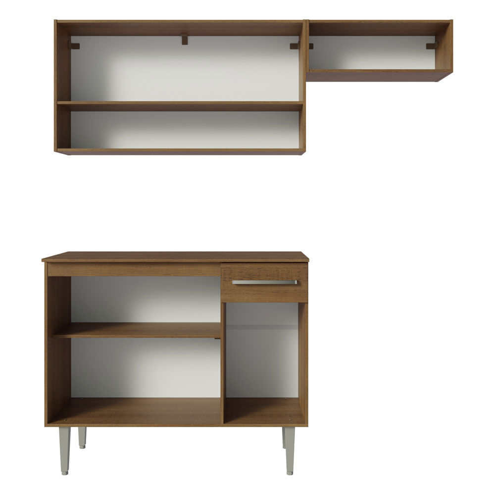 Encontraproduto.com.br - Armário de Cozinha Compacta 165cm Rustic Emilly Madesa 08