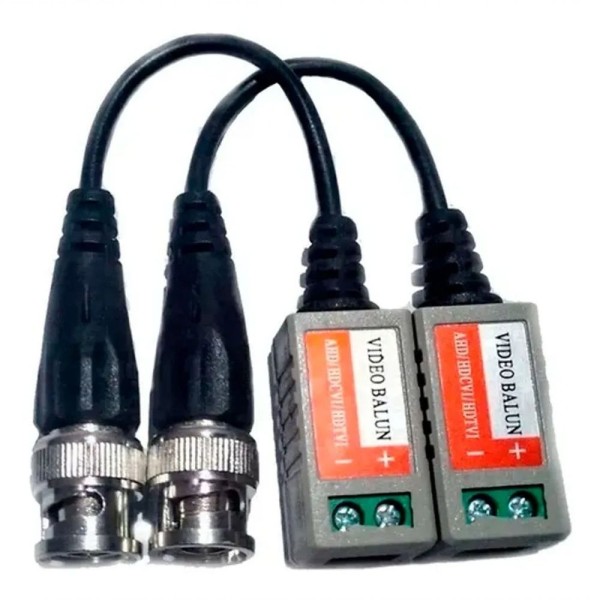 Encontraproduto.com.br - 2 Par Video Balun Passivo Cftv Conversor Utp Hd Ahd-tvi-cvi
