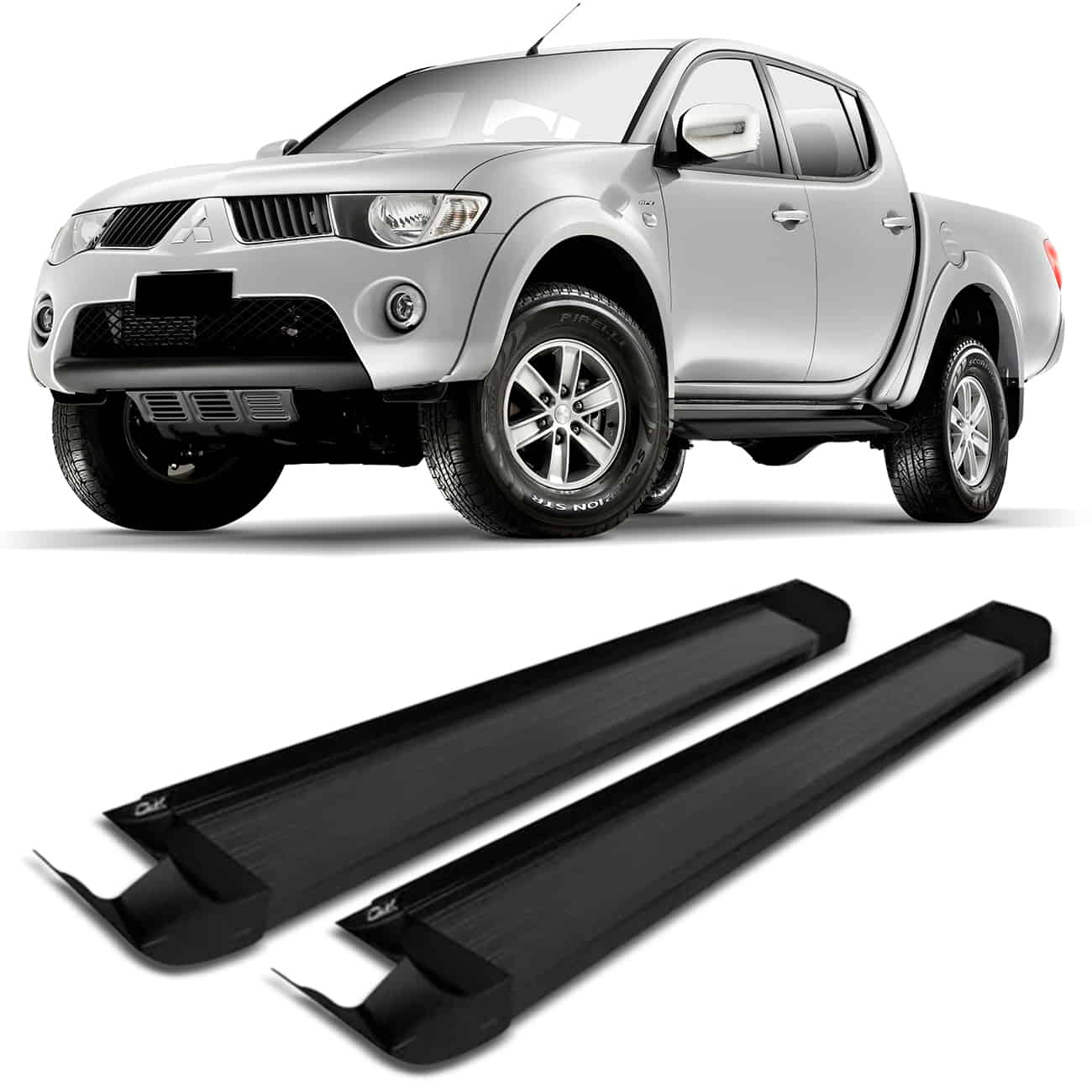 Estribo Lateral L200 Triton 2007 a 2019 Preto Onix