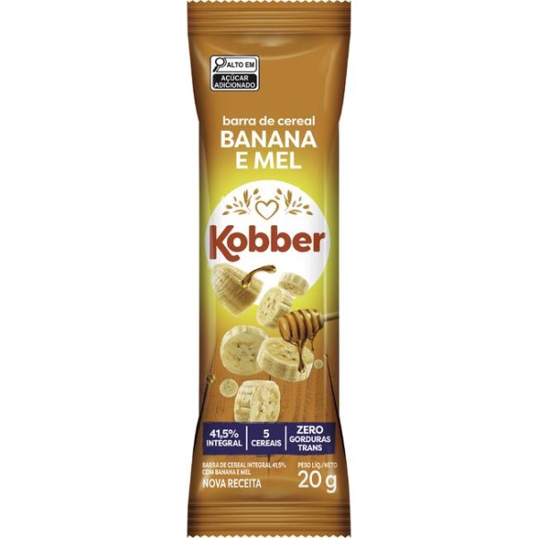 Barra de Cereais Kobber Classic Banana Unidade com 20g