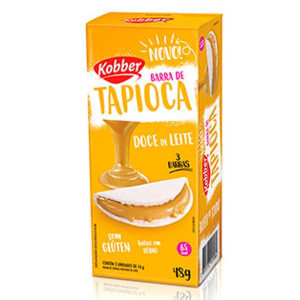 Encontraproduto.com.br - Barra De Tapioca Doce De Leite Kobber 48 G