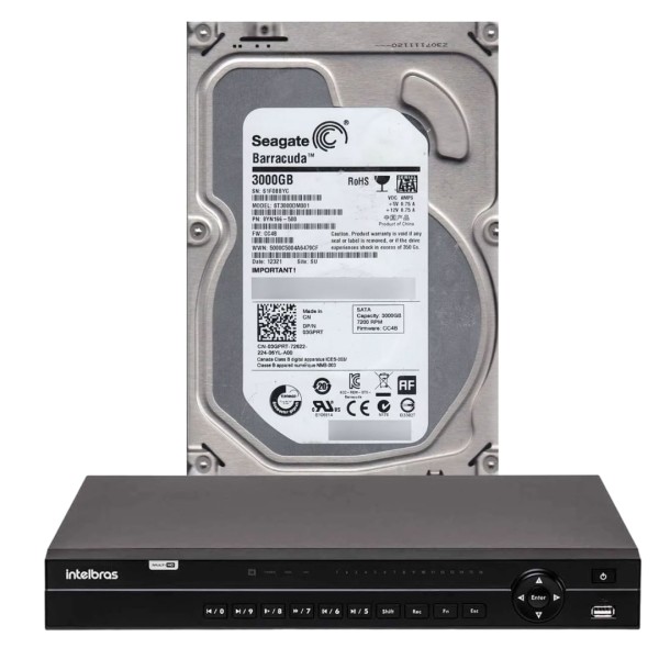 Encontraproduto.com.br - Dvr Intelbras 32 Canais Mhdx 1232 Com Hd De 3tb Instalado