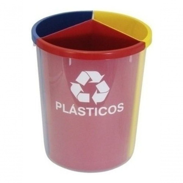 Encontraproduto.com.br - Lixeira Mix Com 3 Divisões 30 Litros