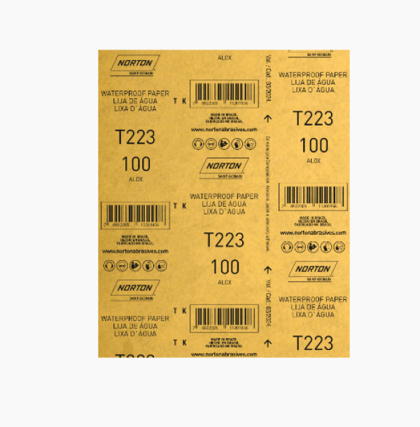 Encontraproduto.com.br - Lixa Dagua Norton T223 Grão 100