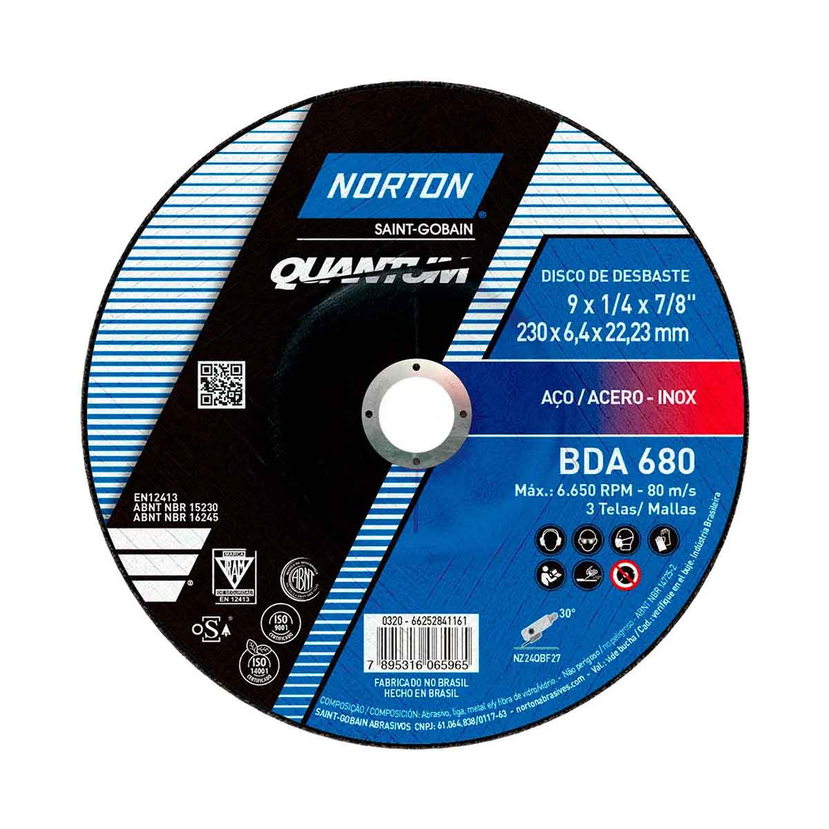 Disco de Desbaste Quantum BDA 680 Norton
