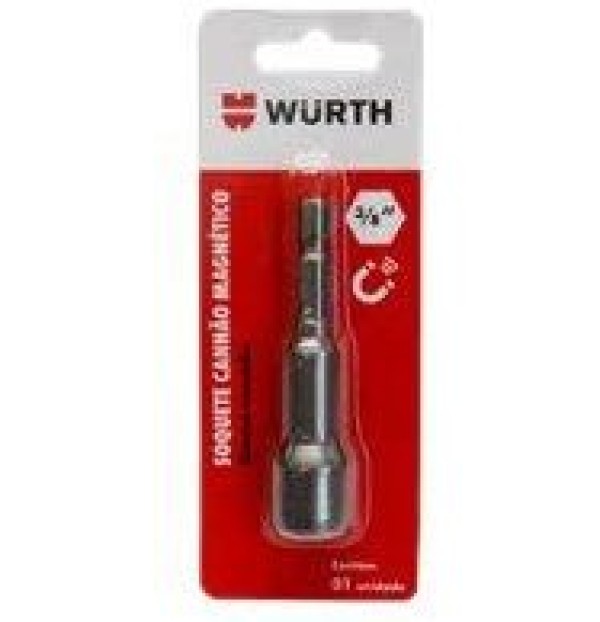 Encontraproduto.com.br - Soquete Sextavado Tipo Canhão Magnético 12mm - Wurth.